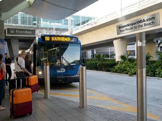 Bus 150 from the Miami Airport to South Beach Bus 150 from the Miami Airport to South Beach