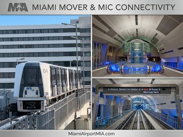 Miami Airport MIA Mover and Miami Intermodal Center