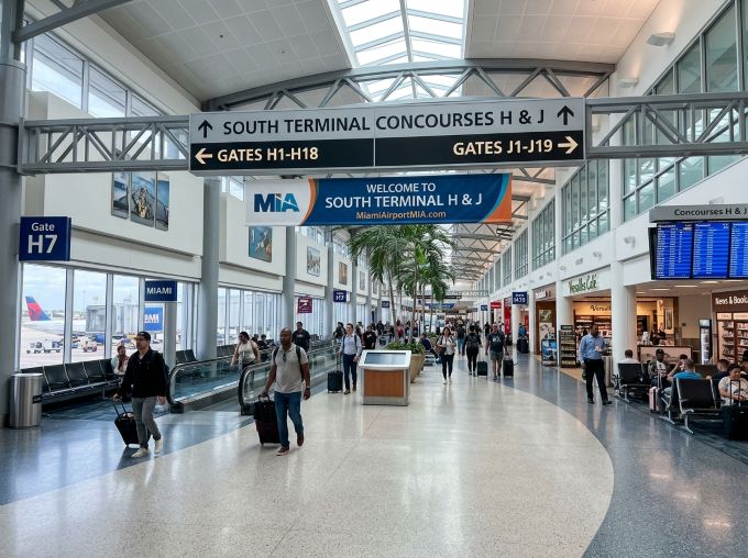 South Terminal Concourses H & J at Miami Airport MIA South Terminal Concourses H & J at Miami Airport MIA